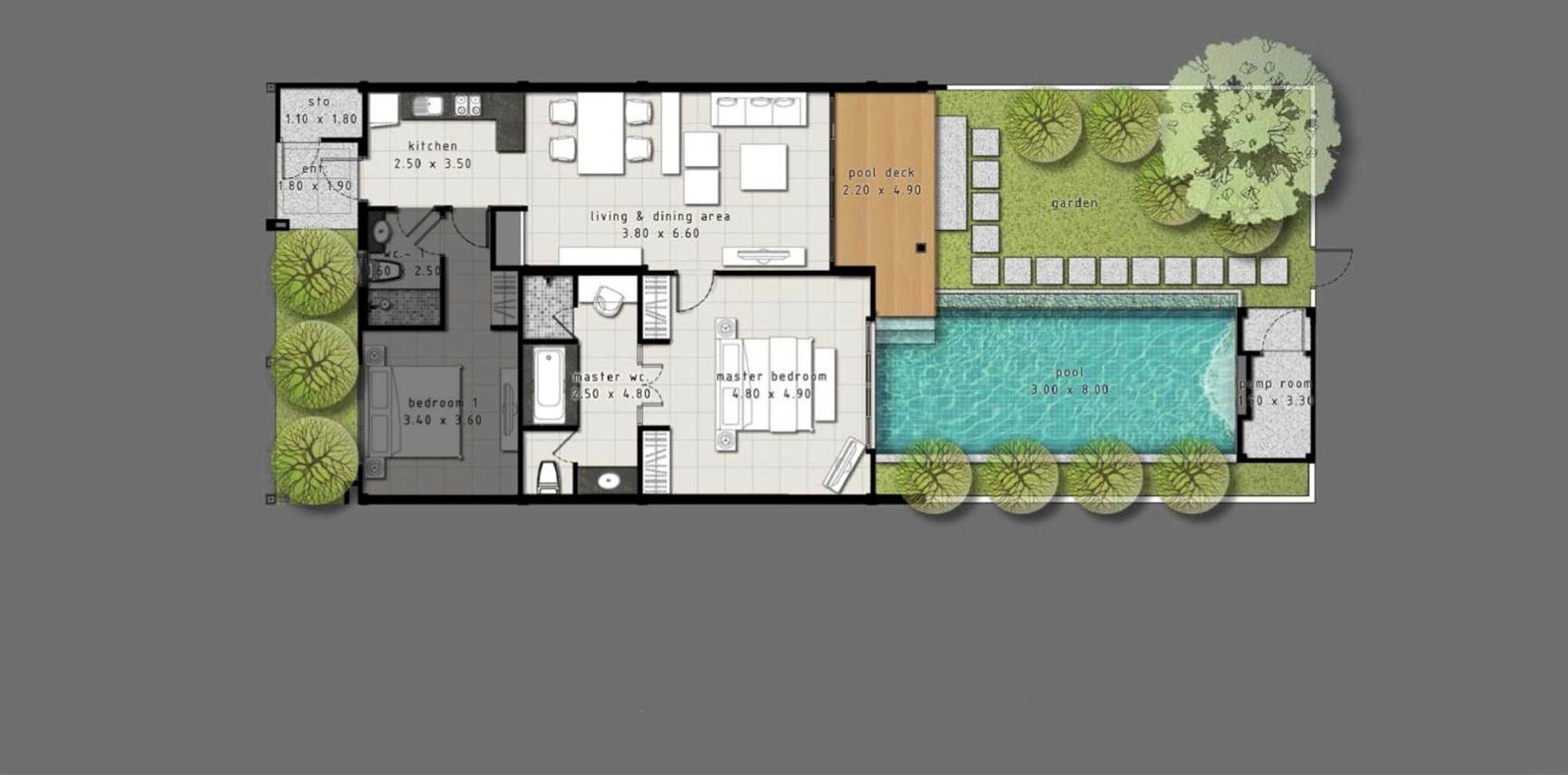One Bedroom Onyx Villa Nai Harn Eksteriør bilde